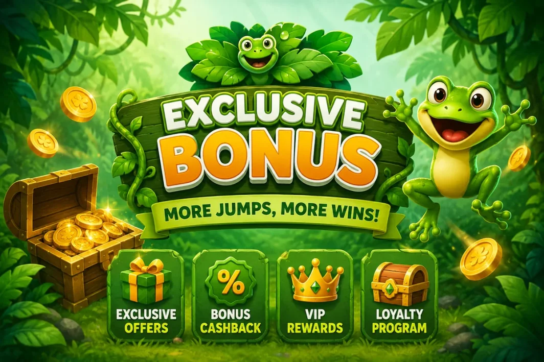 Frogger Jump Casino welcome bonus